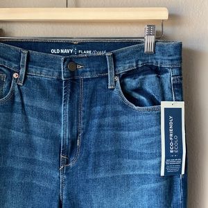 NWT Old Navy High Rise Flare Tall Denim Jeans